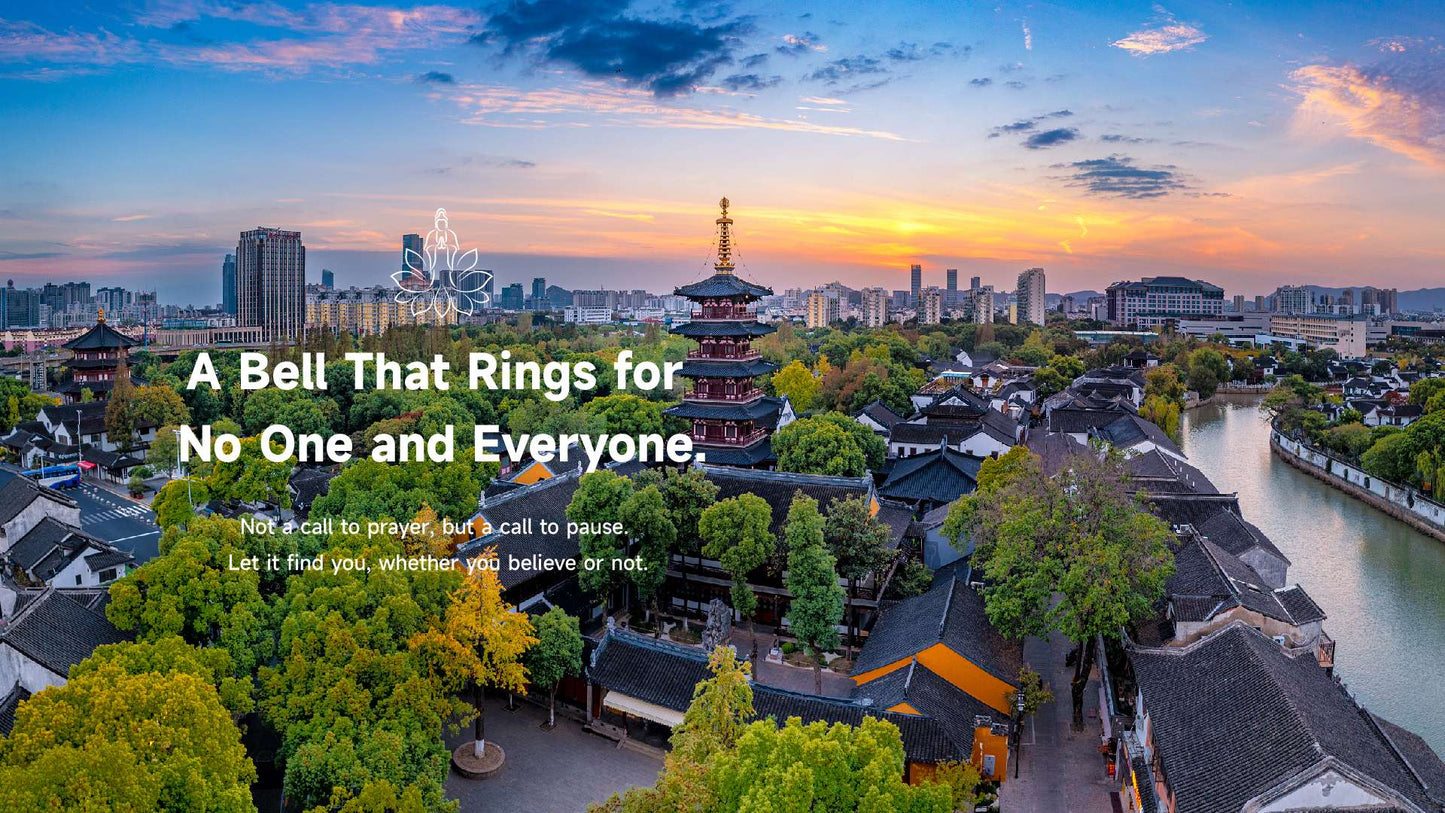 Suzhou Hanshan Temple aerial panorama, iconic Jiangnan landmark with Lotus & Jade Journeys