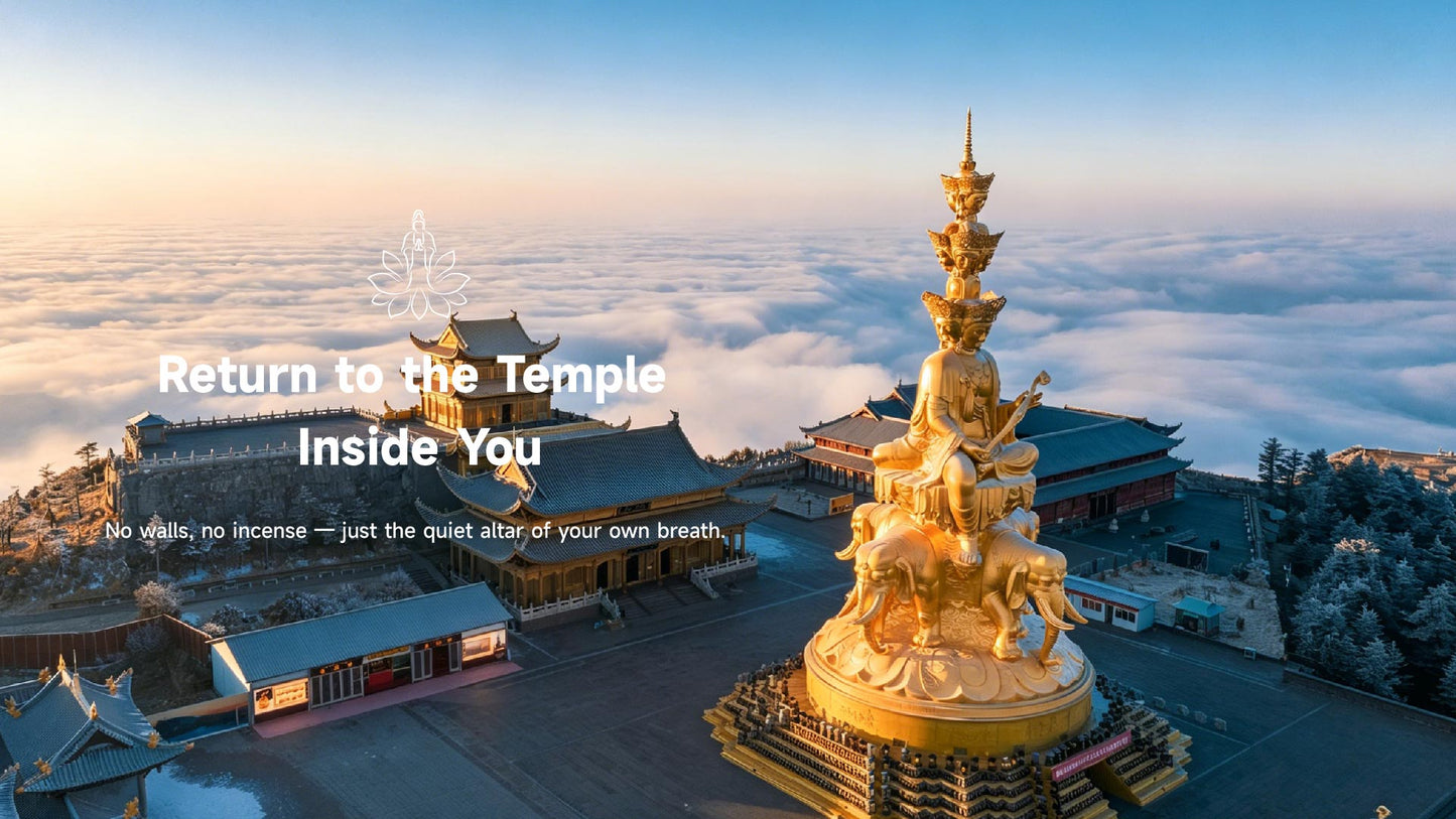 Mount Emei Golden Summit Samantabhadra Buddha statue, luxury Zen pilgrimage with Lotus & Jade Journeys