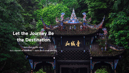 Mount Qingcheng ancient temple gate, Zen pilgrimage with Lotus & Jade Journeys