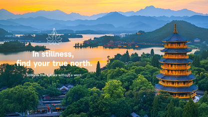 7-Day Putuo Mountain West Lake pagoda sunset view, Zen retreat by Lotus & Jade Journeys
