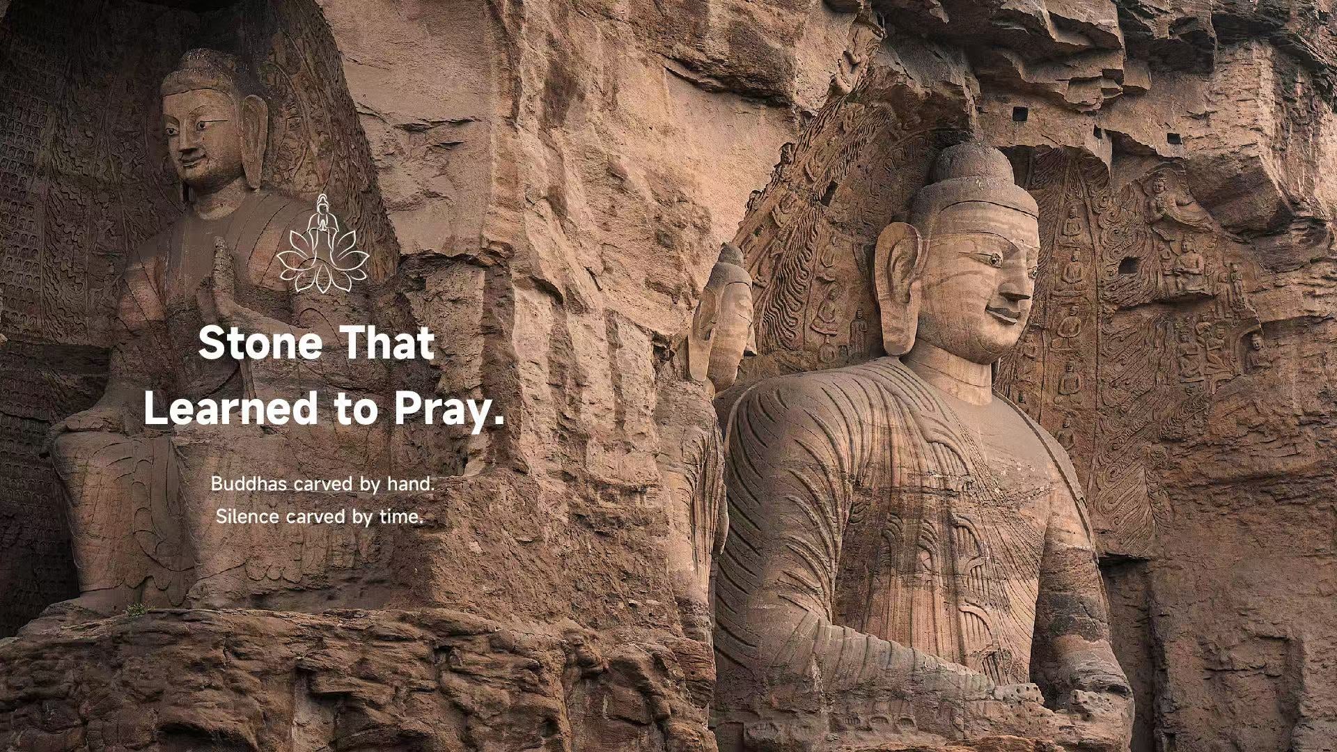 Yungang Grottoes Buddha carvings, ancient stone prayer with Lotus & Jade Journeys